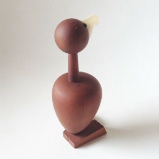 Vintage Wooden Condor figurine Japan 60S teak Rare / Kay Bojesen Hans bolling 3