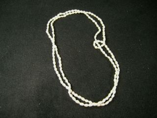 Vintage Japanese C.  1950 Freshwater 36 " Rice Shaped Pearl Necklace Or Bracelet