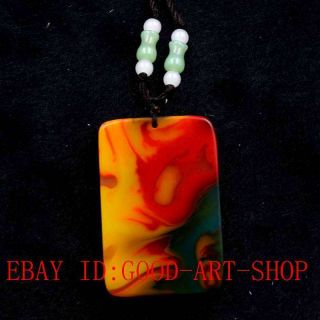 Chinese Natural Hetian Jade Hand - carved Horse Pendant X86 3