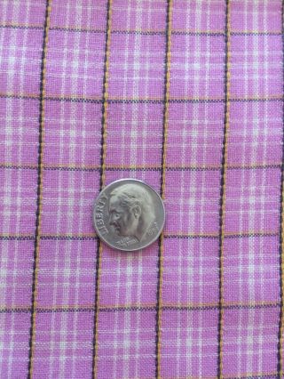 Vintage Prim Fabric Cotton Material Remnants Purple Quilting Primitive