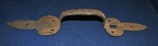 18th Century Wrought Iron Door Handle from Old Mass.  House 2