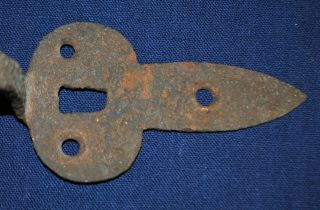 18th Century Wrought Iron Door Handle from Old Mass.  House 3