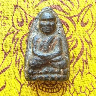Antique Phra Lp Tuad Thailand Amulet Fetish Talisman Buddha Pendent Luck Vigor