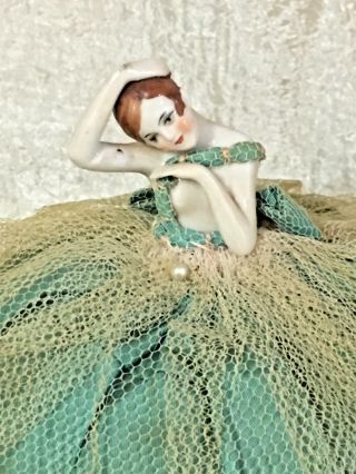 Stunning Half Doll Pincushion - Arms Away 6