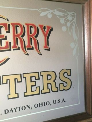 RARE 1890 ' s Antique Mirror Bar Sign Dr.  Harter ' s Wild Cherry Bitters,  Medicine 7