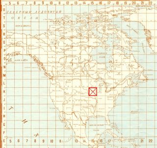 Russian Soviet Military Topographic Maps - DES MOINES (USA,  Iowa),  ed.  1950 4