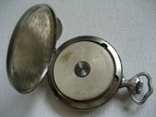 Hebdomas Jean Perret Geneve 8 Day Pocket Watch - Farming Scene Case Jewel 8 Day 3