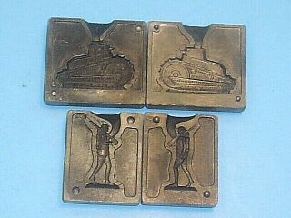 A.  C.  Gilbert Kaster Kit Doughboy Soldier And Ww1 Tank Molds