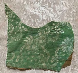 Fragment Rare 18th Century French Silk Damask,  Spitalfields Lyon 64