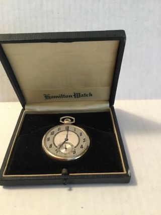 Vintage Hamilton 917 Pocket Watch 10 Size 17 Jewels 10k Gold