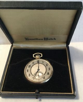 Vintage Hamilton 917 Pocket Watch 10 size 17 jewels 10K gold 2