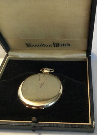 Vintage Hamilton 917 Pocket Watch 10 size 17 jewels 10K gold 9