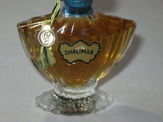 Vintage Guerlain Shalimar Perfume Bottle 1/4 OZ - 7.  5 ML - Open/Full - 1983 3