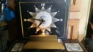 Vintage Master Crafters Model 146 Starlight Electric Lighted Clock - 1950 ' S 6