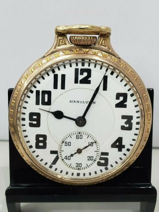 Antique Hamilton Watch Co.  Usa Pocket Watch 992