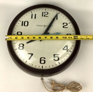 GENERAL ELECTRIC GE Industrial School Wall Clock Model 2012 VINTAGE 13 