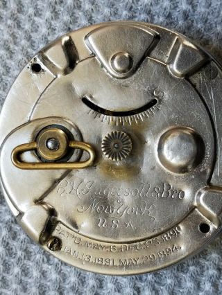 Backwind/1890s Ingersoll YANKEE BICYCLE WATCH Antique LAW/POSSIBLE MILITARY/RUNS 2