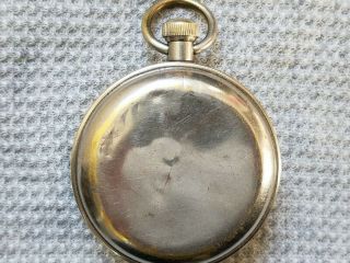Backwind/1890s Ingersoll YANKEE BICYCLE WATCH Antique LAW/POSSIBLE MILITARY/RUNS 8