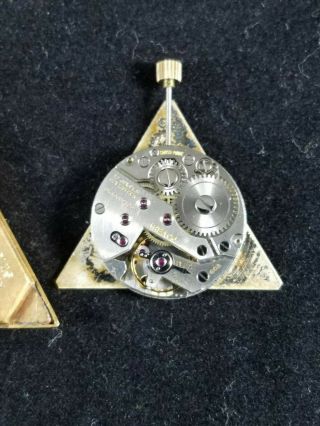 Antique ARBACO Gold Filled Triangular 17j Masonic Gold Filled Pocket Watch 10