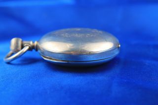 Illinois Watch Co Model 1 Coin Silver Hunting Case Pocket Watch Size 18 Ca: 1885 10