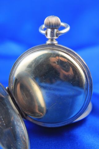 Illinois Watch Co Model 1 Coin Silver Hunting Case Pocket Watch Size 18 Ca: 1885 6