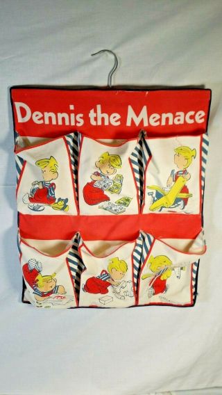 Vintage 1976 Hank Ketchum Collectible Dennis The Menace Hanging Room Organizer