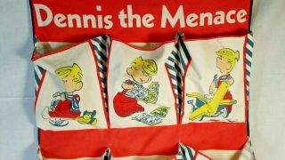 Vintage 1976 Hank Ketchum Collectible Dennis the Menace Hanging Room Organizer 4