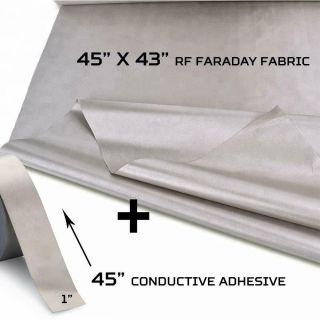 RF Faraday Fabric,  EMF Shield,  Blocker,  Faraday Cage,  RFID,  Conductive Shielding 4
