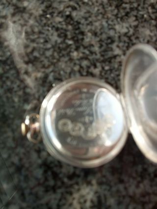 Antique Cortebert Pocket Watch Sterling Silver Gold 15 Rubis Dial Enamel 8