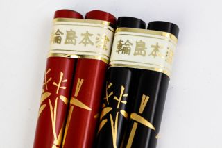 WAJIMA Urushi Lacquered 2 set of Chopsticks Made in Japan W/Box 8670 6