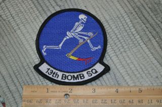 Usaf 13th Bomb Squadron 13 Bs Patch B - 2 Whiteman Afb 3/7 Hook & Loop