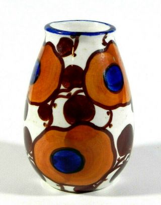 Vintage 1920s 30s Art Deco Graphic Cabinet Vase 4 " Marked Bavaria Germany