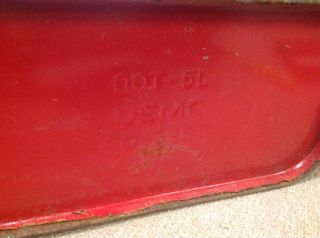 Vintage USMC Dot - 5L - 20 - 5 - 83 U.  S.  Military Jerry Can / Gas Tank,  Red 6
