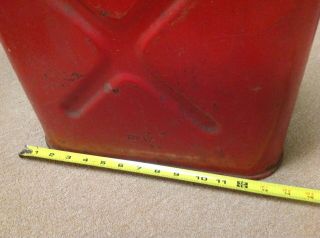 Vintage USMC Dot - 5L - 20 - 5 - 83 U.  S.  Military Jerry Can / Gas Tank,  Red 7