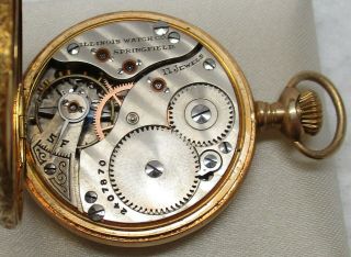 Antique SOLID 14K GOLD Art Deco Ornate Pocket Watch - 26.  4 GRAMS,  SCRAP/REPAIR 5