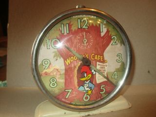 Vintage Woody Woodpecker Alarm Clock Running Antique Collectible