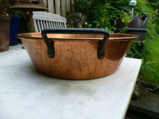 Copper jam pan planter handles sink garden kitchen plant pot cook 4