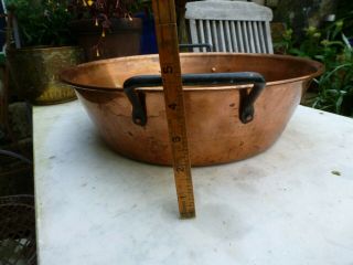 Copper jam pan planter handles sink garden kitchen plant pot cook 6