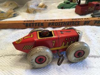 VINTAGE 1940 ' S MARX 7 WIND UP MIDGET RACER 2