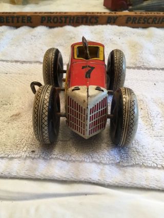 VINTAGE 1940 ' S MARX 7 WIND UP MIDGET RACER 4