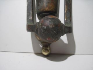 Vintage Large Heavy Solid Brass 8045 Door Knocker 9 