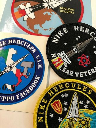 Vintage Us Army Nike Hercules Nuclear Veteran 4 - Patch/decal - Nuclear Delivery