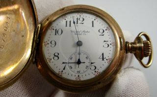 Pocket Watch Tri - Tone Gold Filled United States Watch Co.  Antique Parts Repair 4