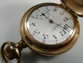 Pocket Watch Tri - Tone Gold Filled United States Watch Co.  Antique Parts Repair 6