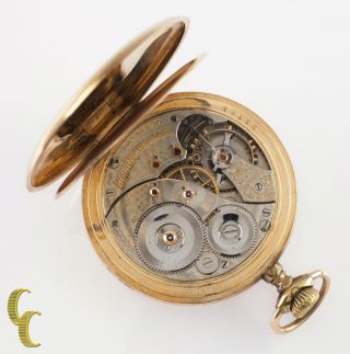 Elgin Open - Face Gold - Filled Antique Pocket Watch Grade 193 12S 19J 1908 4