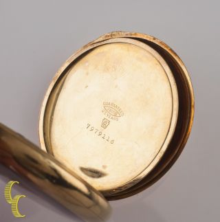 Elgin Open - Face Gold - Filled Antique Pocket Watch Grade 193 12S 19J 1908 5