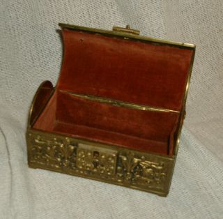 Antique Erhard & Sohne Bronze Brass Jewelry Trinket Box 3