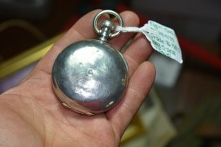 Antique Elgin Natn.  Pocket Watch Coin Silver Ser.  4914175