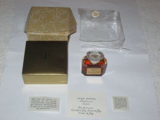 Vintage Jean Patou Joy Perfume Bottle 1/2 Oz Baccarat - 3/4 Full - 2