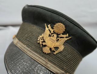 Spanish American US Army Officer soldier dress visor cap uniform jacket hat corp 5